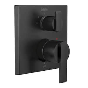Ara Rough Not Included 2-Handle Diverter Valve with 3-Setting Integrated Diverter in Matte Black (Valve not Included)