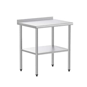 30 in. x 24 in. Stainless Steel Kitchen Prep Table Kitchen Utility Table