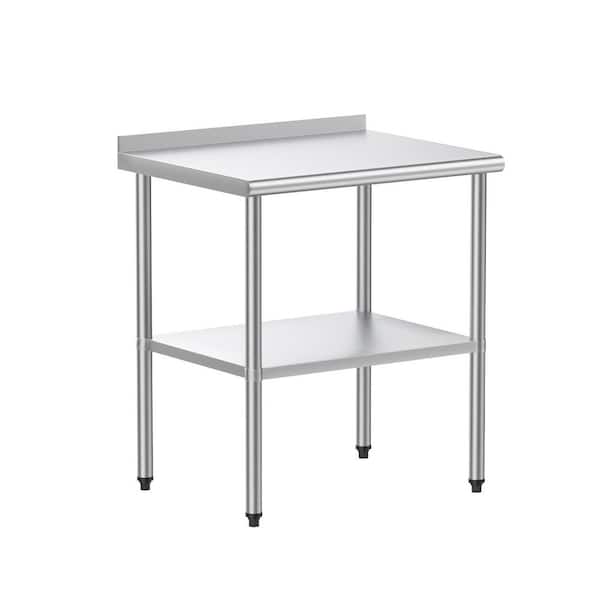 30 in. x 24 in. Stainless Steel Kitchen Prep Table Kitchen Utility Table