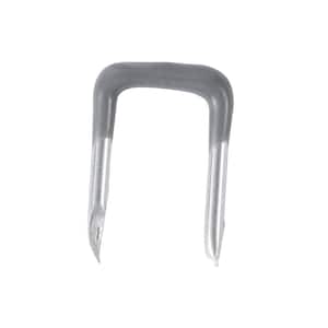 1/2 in. Metal PVC Insulated Staple, Gray/Silver Dipped (100-Pack)