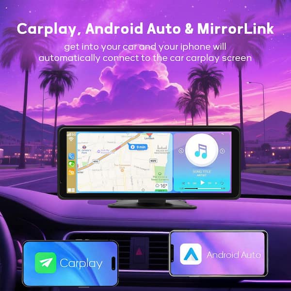 8.1 in HD Touch Car Stereo, with CarPlay, Android Auto, Touch Screen, Mirror Link, GPS Navigation