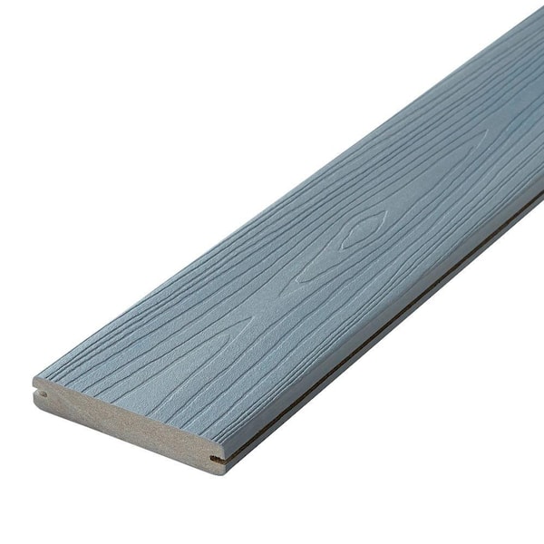 Horizon 1 in. x 6 in. x 16 ft. Castle Gray Grooved Edge Capped Composite Deck Board