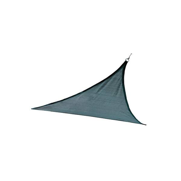 ShelterLogic 12 ft. W x 12 ft. L Triangle, Heavy-Weight Sun Shade Sail in Sea Blue (Poles Not Included) with Breathable Fabric