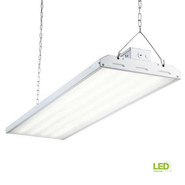 EnviroLite 216-Watt 4 ft. White Integrated LED Backlit High Bay Hanging Light with 26000 Lumen 5000K