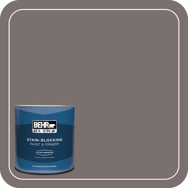 BEHR ULTRA 1 qt. #790B-5 Simple Silhouette Extra Durable Satin Enamel Interior Paint & Primer