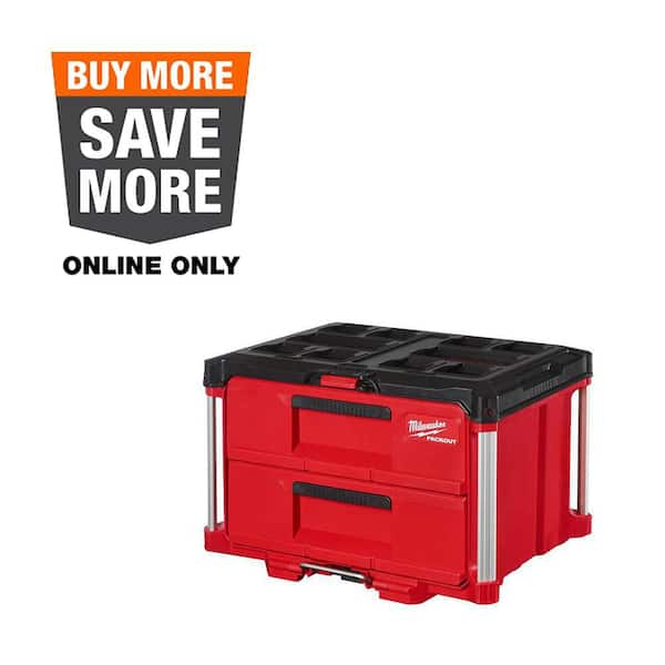 PACKOUT 22 in. 2-Drawer Tool Box with Metal Reinforced Corners