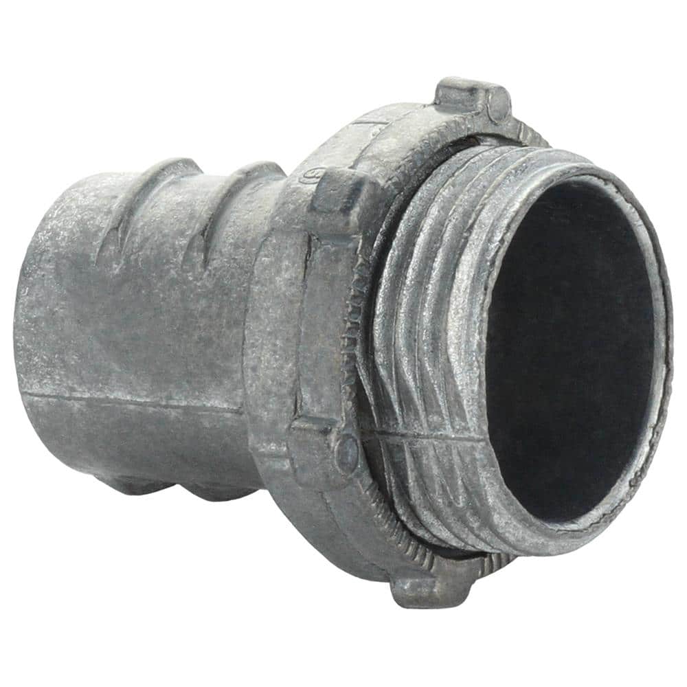 1-1/4 in. Flexible Metal Conduit (FMC) Screw-In Connector
