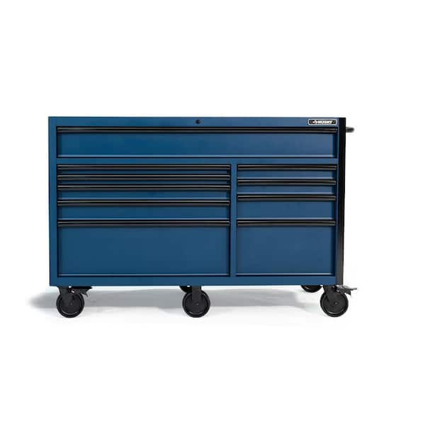 Heavy-Duty 61 in. W x 24 in. D Mobile Workbench in Matte Blue
