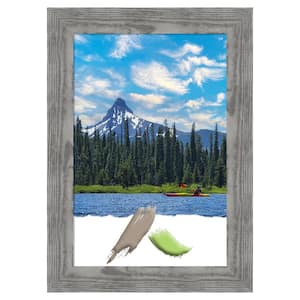 Bridge Grey Wood Picture Frame Opening Size 20 x 30 in.