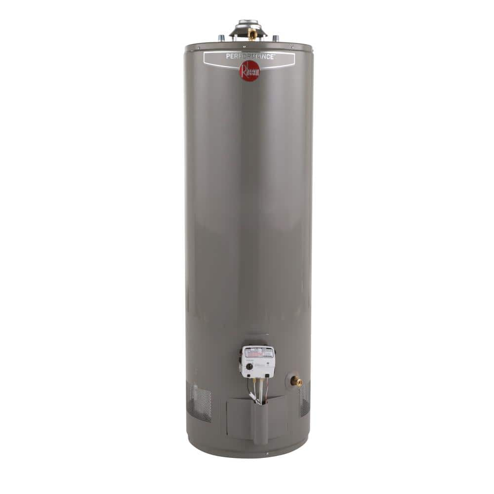 Rheem Performance 40 Gal. Tall 6-year 40,000 Btu Natural Gas Tank Water 