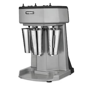 Heavy-Duty Drink Mixer 16 oz. 3-Speed Stainless Steel Blender Silver with Triple-Spindle, Timer, 3-Cups Included