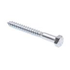 3/8 in. x 3-1/2 in. A307 Grade A Zinc Plated Steel Hex Lag Screws (50-Pack)