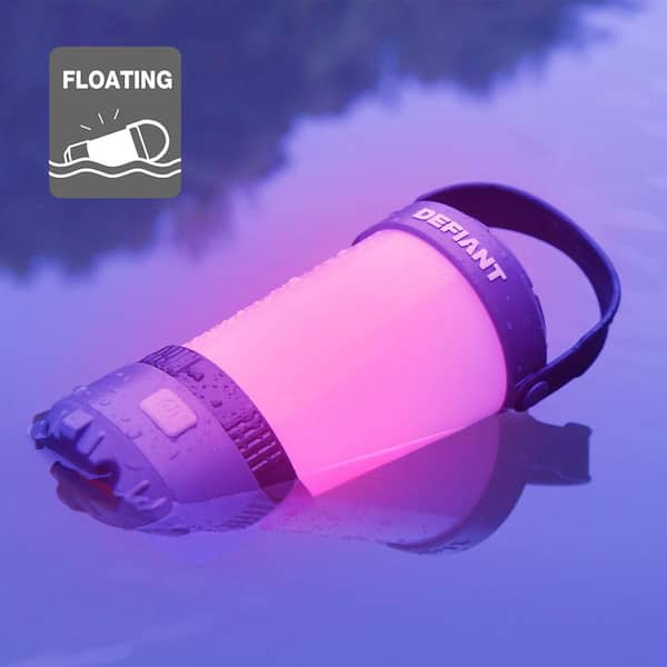 Defiant 700 Lumens Floating Weatherproof Lantern, Gray