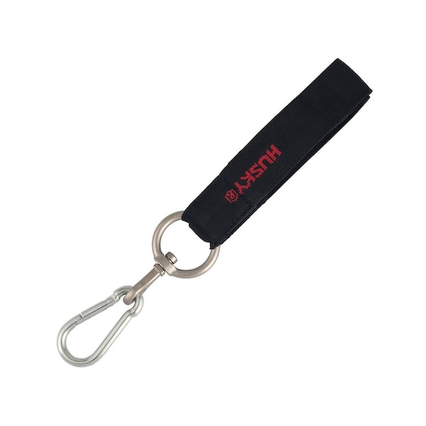 18 in. Heavy Duty Hanging Carabiner Strap Zinc- Plated Steel with Quick-Release Hooks and Loop Fastening in Black 18 in. Heavy Duty Hanging Carabiner Strap Zinc- Plated Steel with Quick-Release Hooks and Loop Fastening in Black