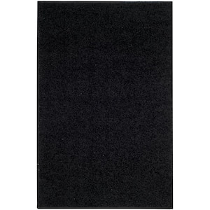 Athens Shag Black 5 ft. x 8 ft. Solid Area Rug