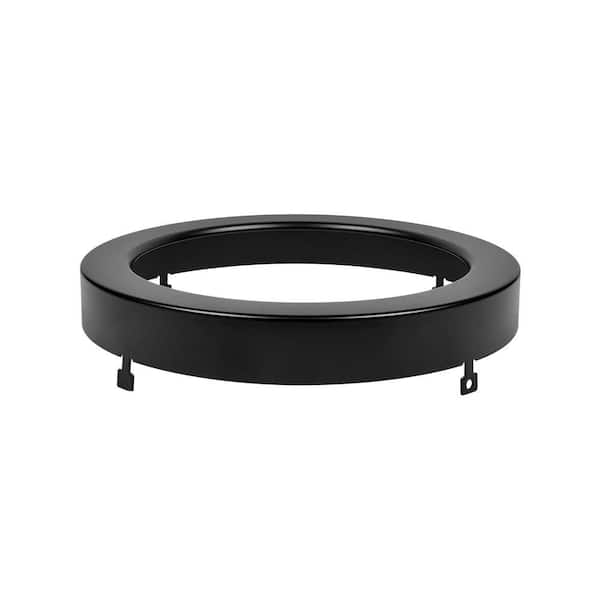 SDR 5 in. Matte Black Finish, Round Trim Ring for Recessed Light