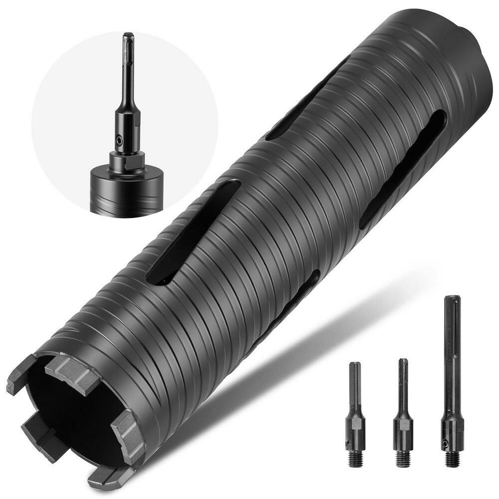 Core Drill Bit, 2-1/2 in. Diameter, Diamond Dry Coring Bit with 3 Adapters, Pilot Drill and Hex Wrench, for Red Bricks price history on PriceWatchPro