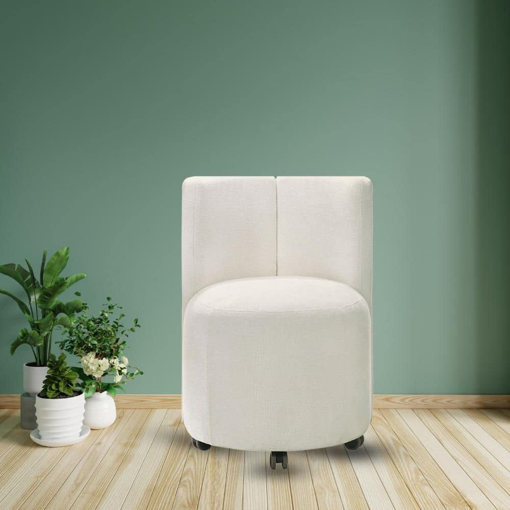 Acme Furniture Blayde White Chenille Side Chair (Set of 2