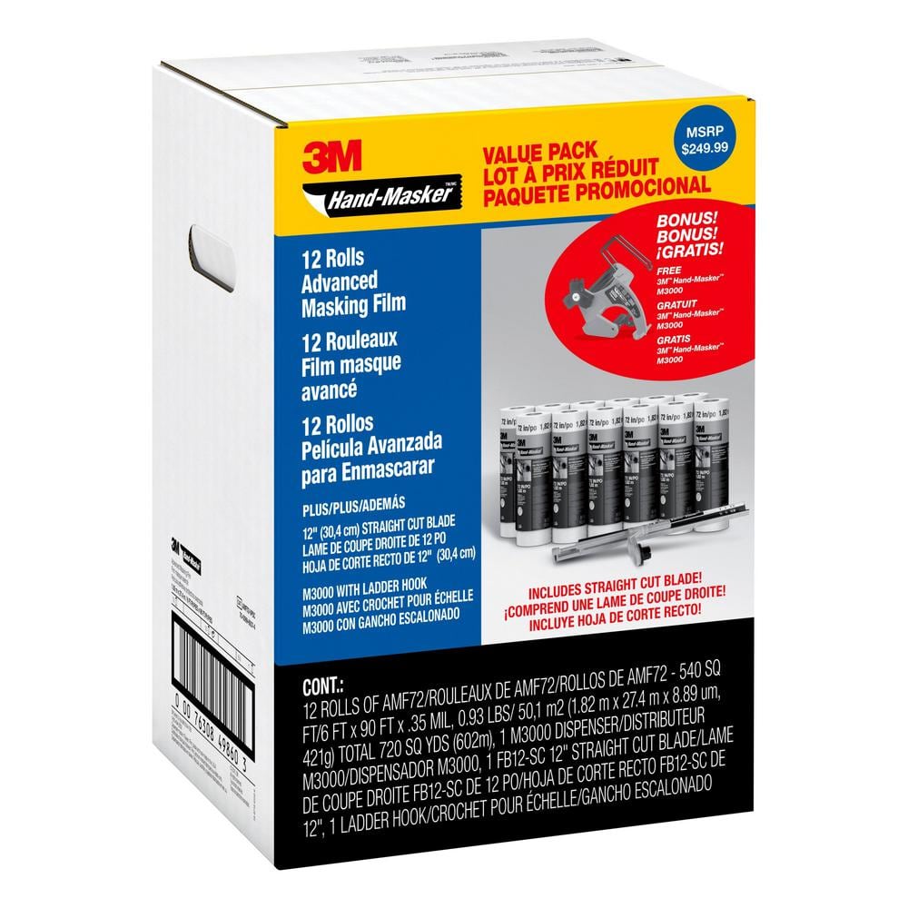 6 ft. x 90 ft. Hand-Masker Advanced Masking Film Value Pack