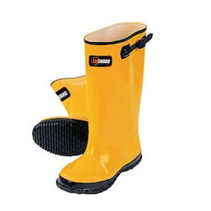 Enguard Men's Size 17 Yellow Rubber Slush Rain Boots EGSB-17 - The Home ...
