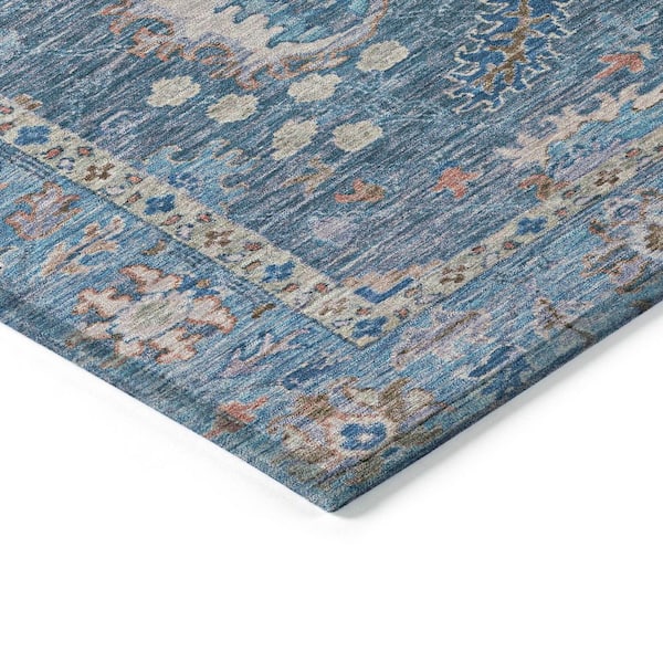 Chantille Machine Washable Indoor/Outdoor Abstract ACN2104 Blue 5 ft. x 7 ft. 6 in. Area Rug