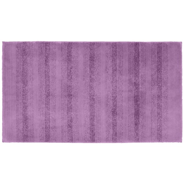Garland Rug Essence Purple 30 in. x 50 in. Washable Bathroom Accent Rug