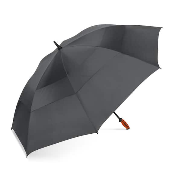 ShedRain 58 in. Manual Golf Sport Stick Charcoal Polyester Vented Umbrella