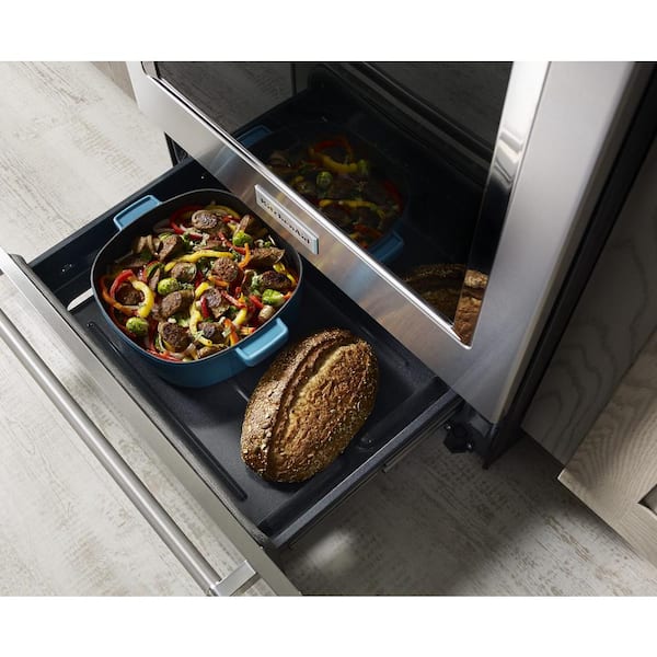 KitchenAid KSEB900ESS 30 Inch 5 Element Electric Convection Slide In Range with Baking Drawer Stainless Steel