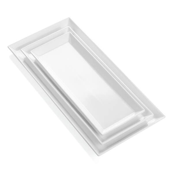 white porcelain serving platter