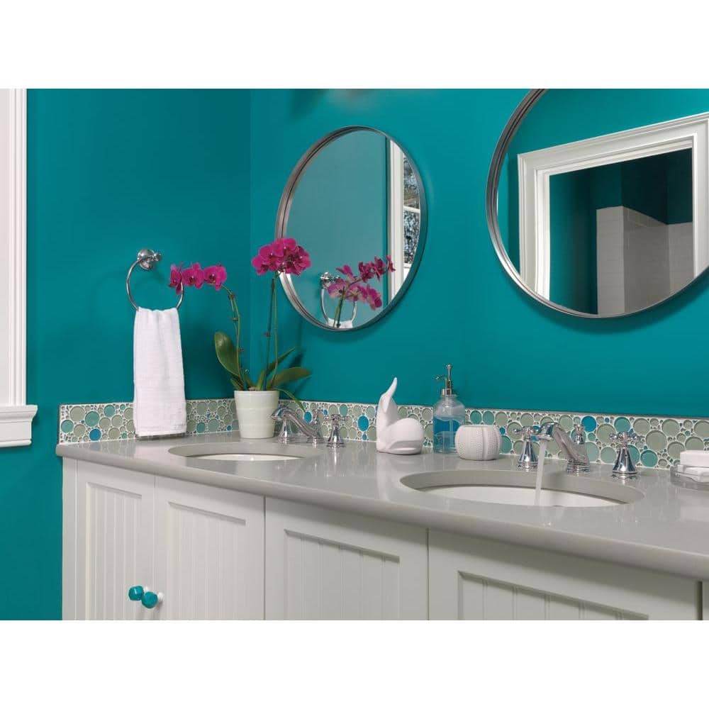 Modern Elegance 16" Chrome Widespread Bathroom Faucet with Brass Body