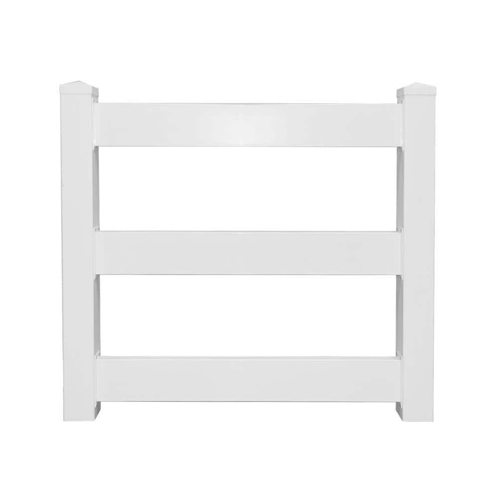 4 ft. W x 4 ft. H 3-Rail White Vinyl Fence Gate EZ Pack price history on PriceWatchPro