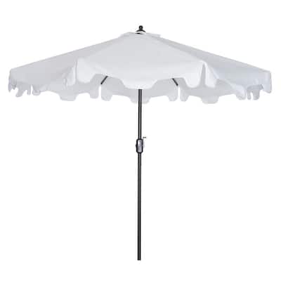 9 ft. Outdoor Flap Crank Market Patio Umbrella with Flap Cover [Umbrella Base is not Included]