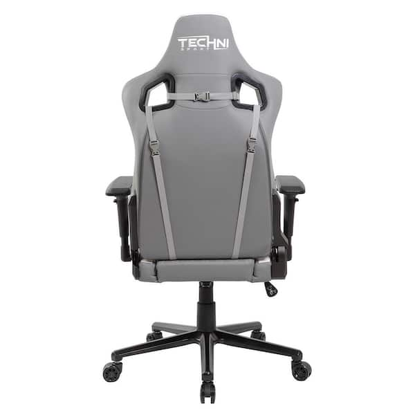 gaming chair grey and white