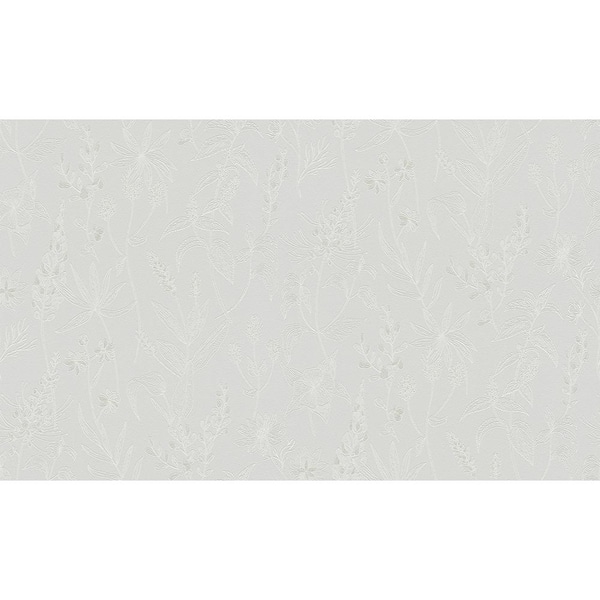 Advantage Botanical Light Grey Wallpaper Sample