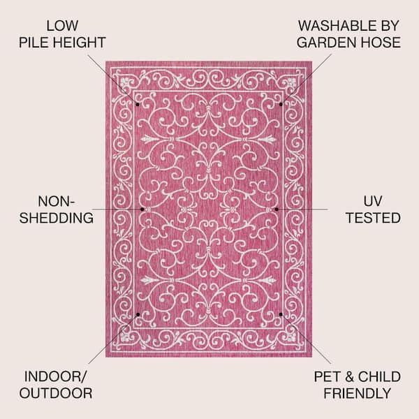 FPAR BANNER RUG ラグマット wtaps neighborhood JONATHAN Y Charleston Vintage Filigree Textured Weave