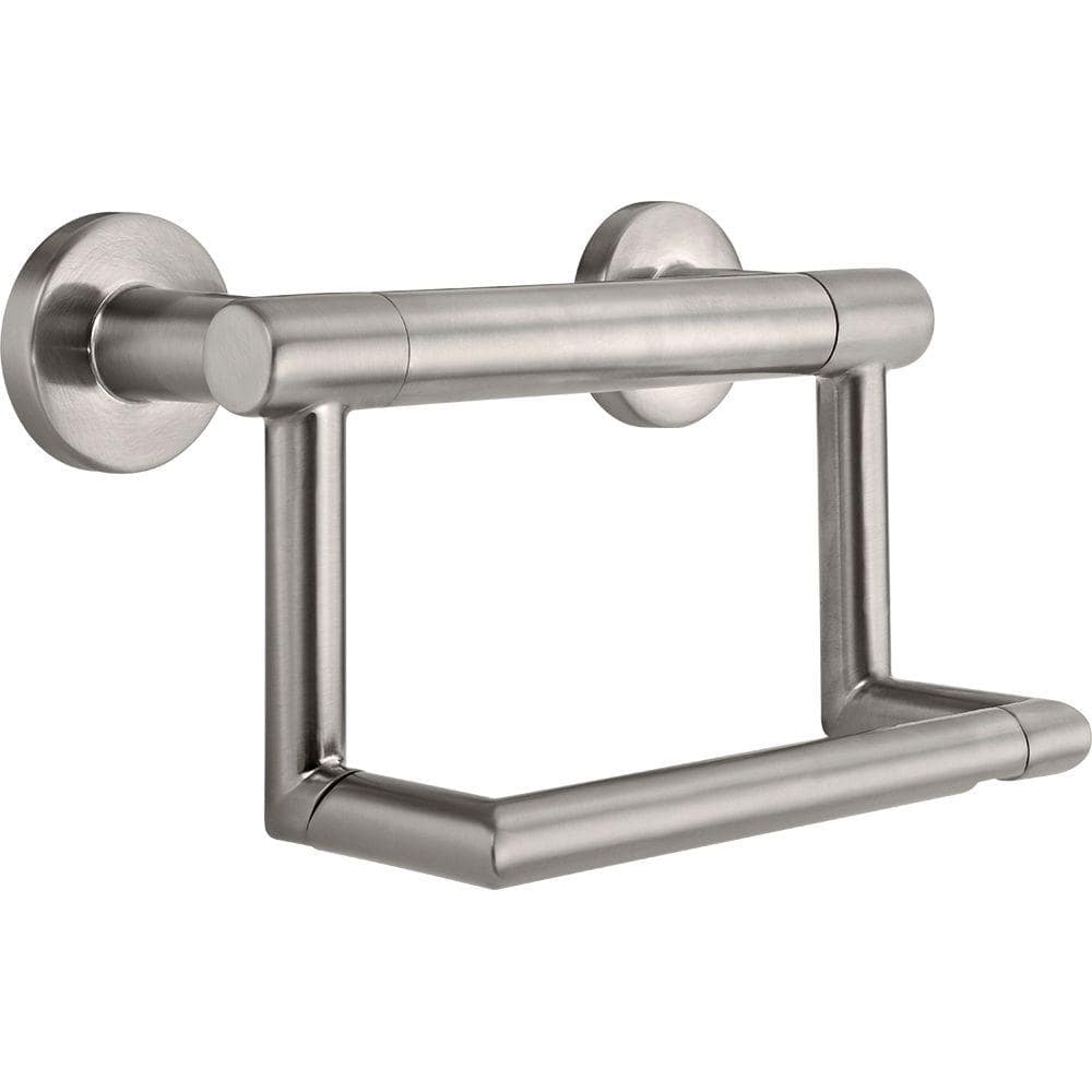 Delta Tissue Holder w/ Assist Bar Traditional (Recertified), Stainless, 41350-SS
