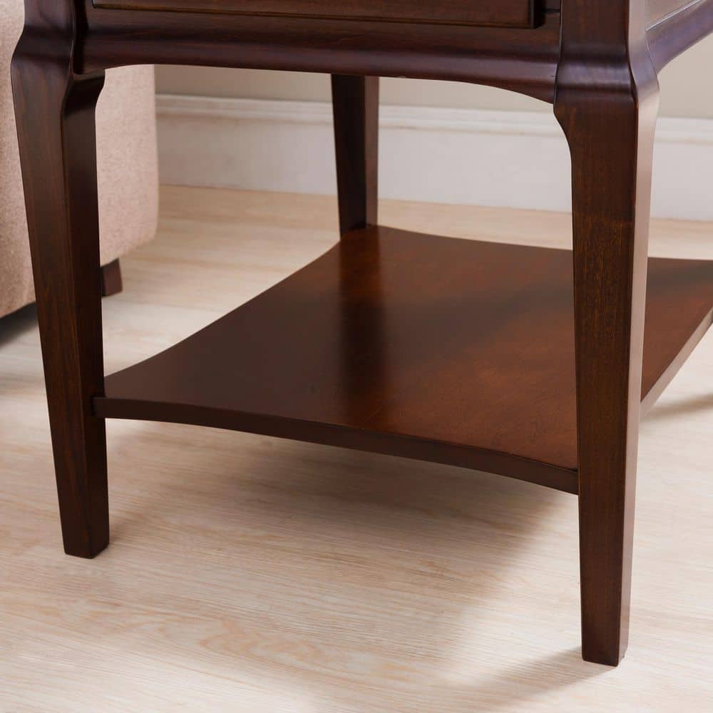 Stratus 24 in. Cherry Drawer End Table - thumbnail 9