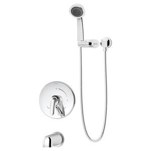 Symmons Origins 5-1/2 In. Non-Diverter Tub Spout In Satin Nickel 060