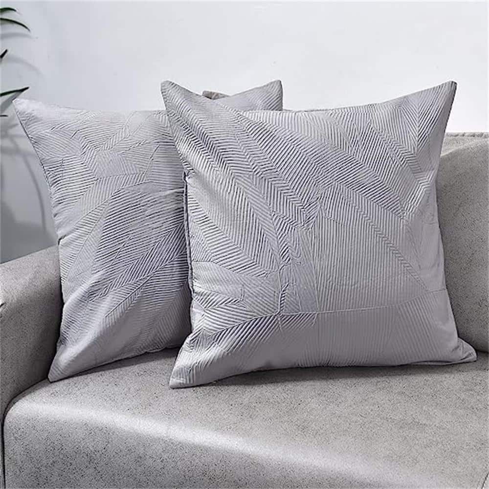 Decorative Throw Pillow Insert: Set of 4 Square Soft (White, 18x18) For  Sofa, Bench, Bed, Auto Seat Hypoallergenic Bed Couch Sofa- Indoor  Decorative