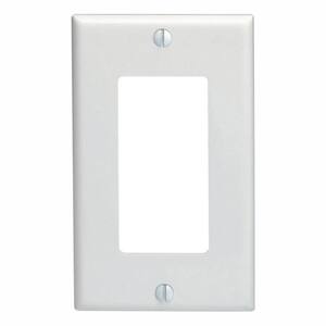 Leviton 80301-SW 16 Pack 1-Gang Decora Plus Wallplate Screwless Snap-On