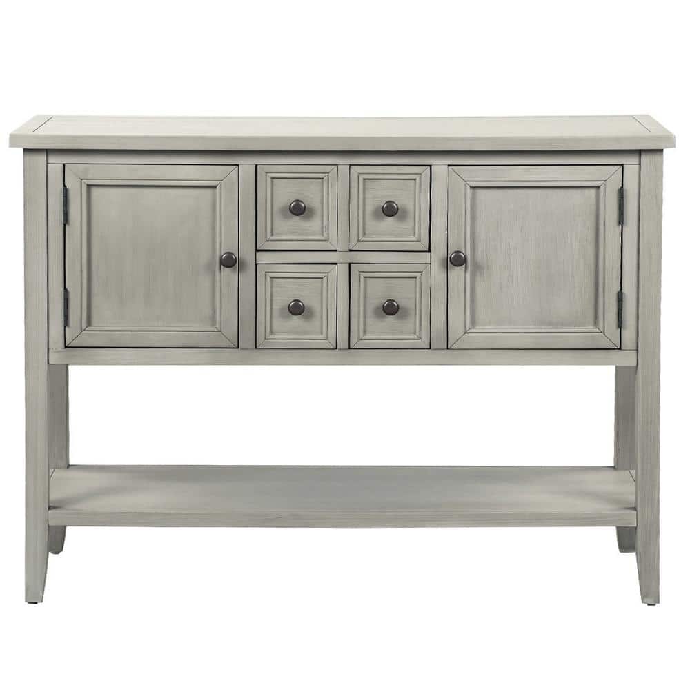 46 in. Antique Gray TRExM Cambridge Series Buffet Sideboard Console Table w