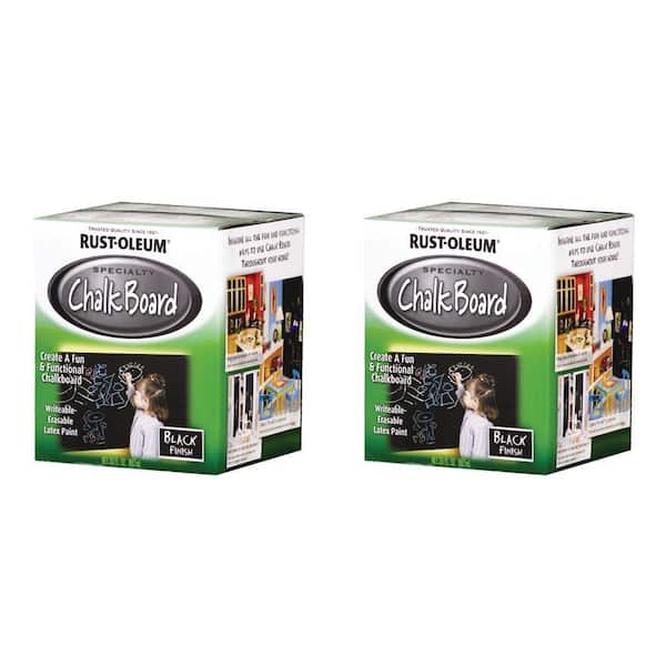 Rust-Oleum Specialty Specialty 1 Qt. Chalkboard Black Brush-On Paint (2-Pack)-DISCONTINUED