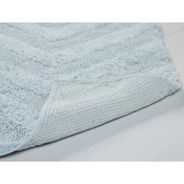 Better Trends Edge Collection Green 100% Cotton Rectangle 3-Piece Bath Rug Set