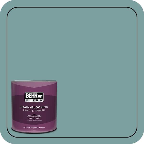 BEHR ULTRA 1 qt. #S440-4 Tower Bridge Extra Durable Eggshell Enamel Interior Paint & Primer