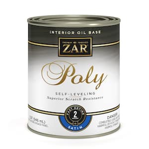 1 qt. Clear Satin Oil-Based Interior Polyurethane - Self Leveling