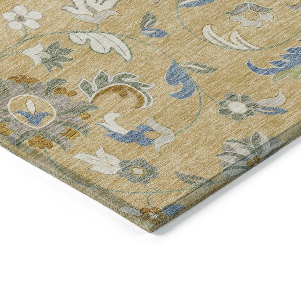 Chantille Machine Washable Indoor/Outdoor Abstract ACN1006 Wheat 8 ft. x 10 ft. Area Rug