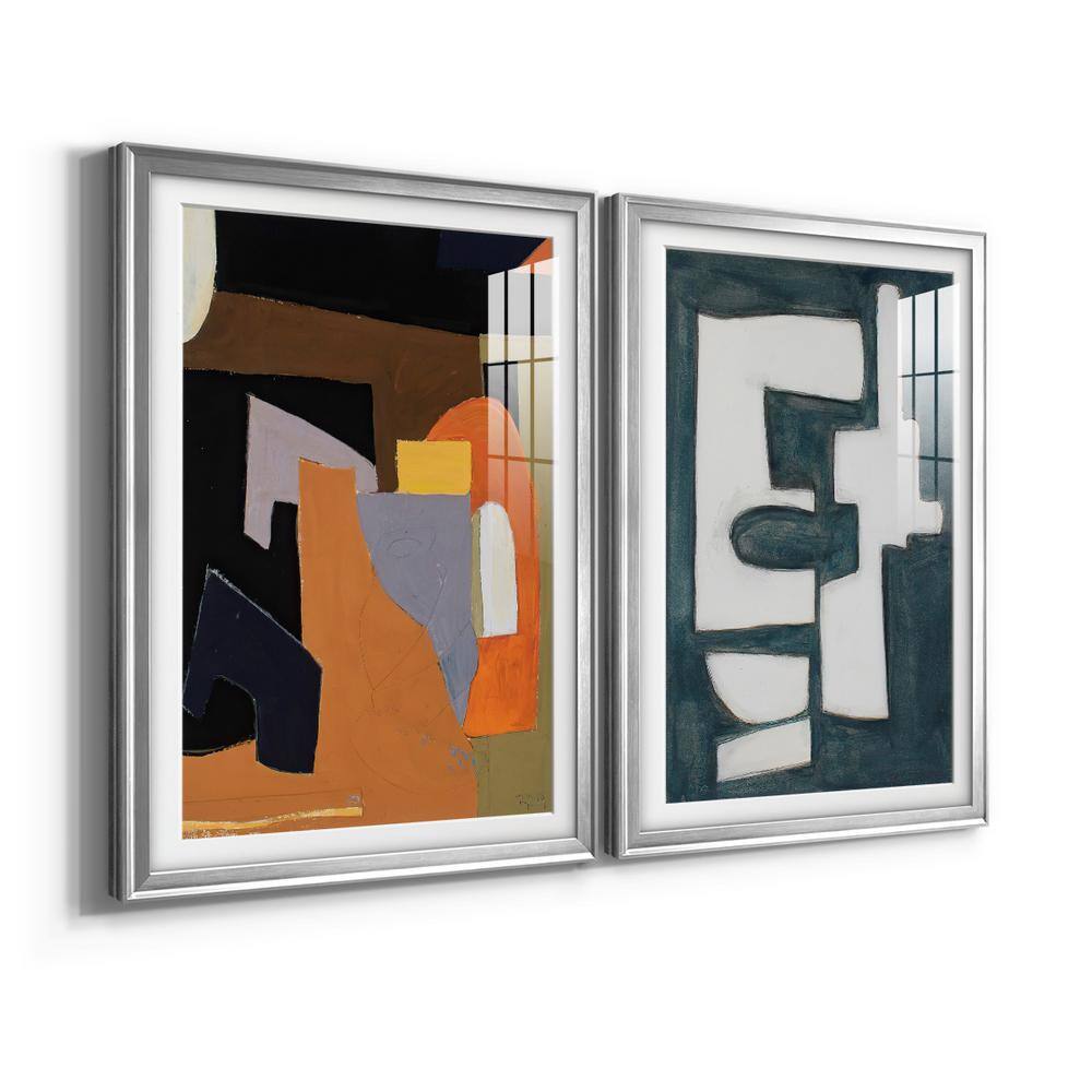 Wexford Homes The Olive Press Rooom Silver Framed Abstract Prints, 22.5" x 30.5"