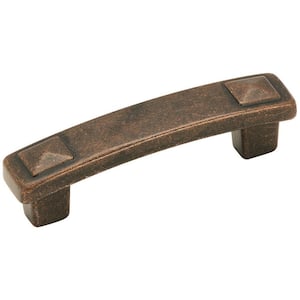 Forgings 3 in. (76mm) Classic Rustic Bronze Arch Cabinet Pull