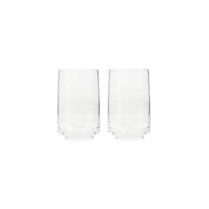 Natural Canvas 16.90 oz. Clear Glass Tumblers (Set of 2)