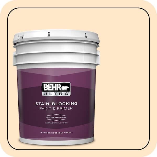BEHR ULTRA 5 gal. #ECC-49-1 Antigua Sunrise Extra Durable Eggshell Enamel Interior Paint & Primer